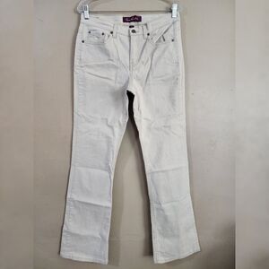 Gloria Vanderbilt Womens Jeans Size 8 Beige Mid Rise Boot Cut Stretch